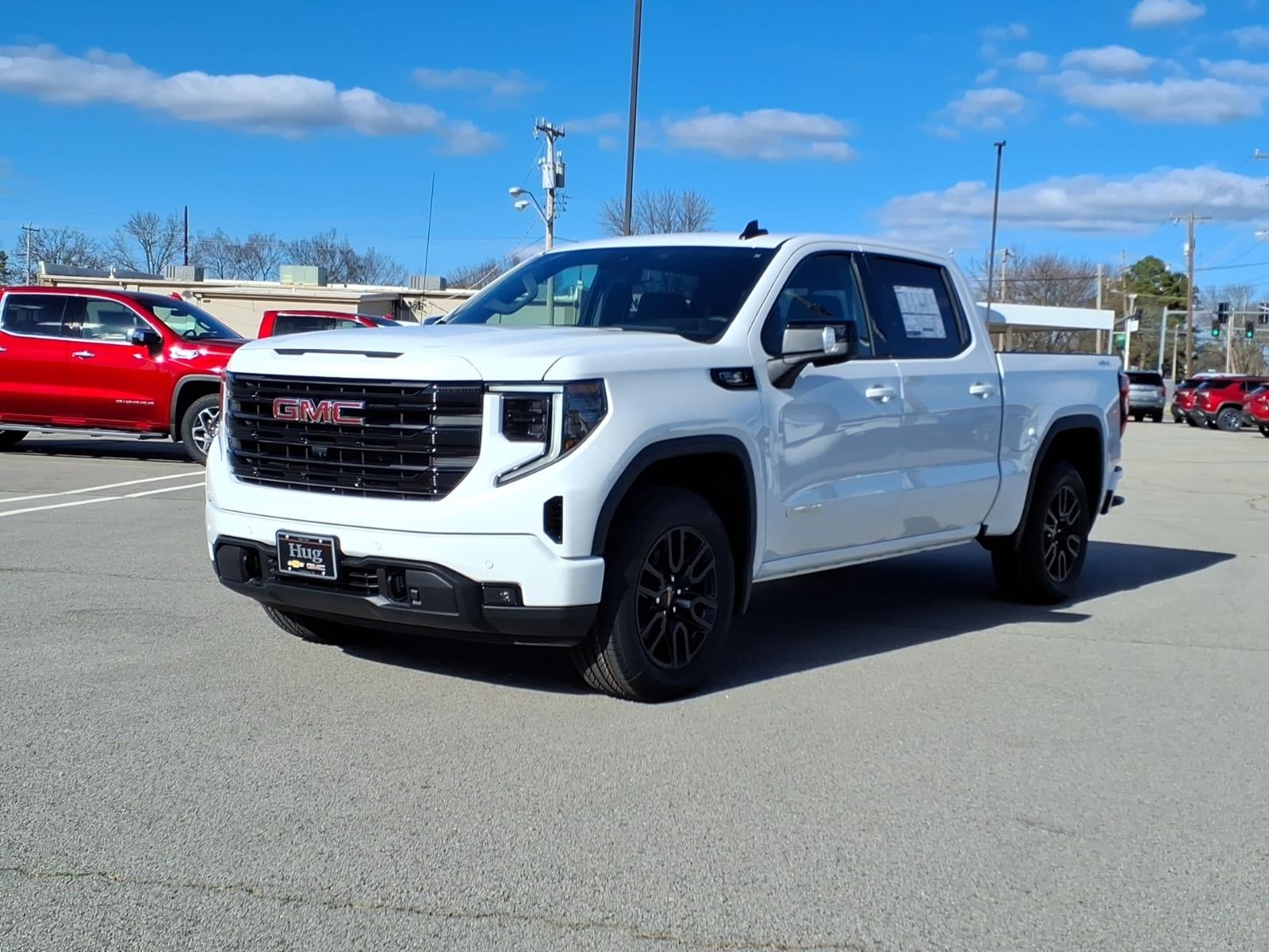 2026 GMC Sierra 1500 Elevation in Summit White — front three-quarter view
