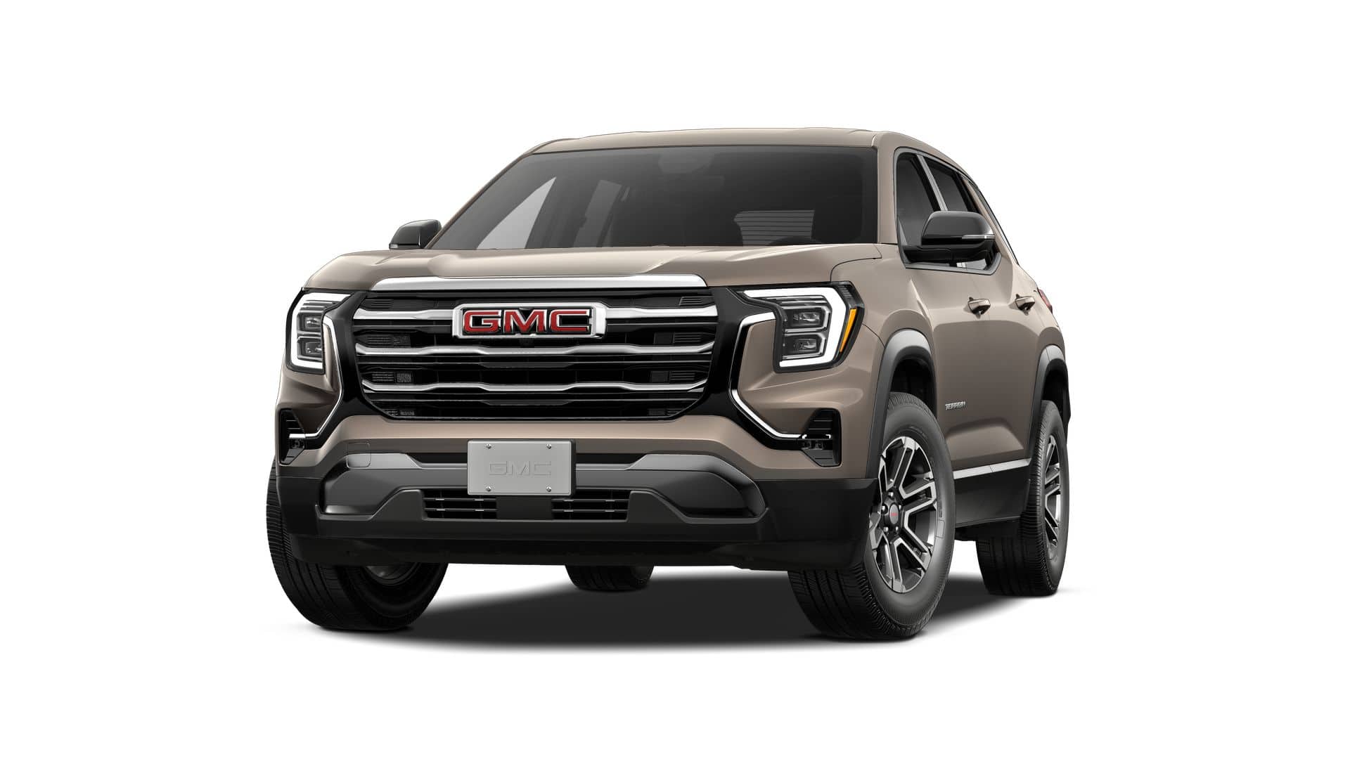 2027 GMC Terrain FWD Elevation in Riverstone Metallic — front three-quarter view