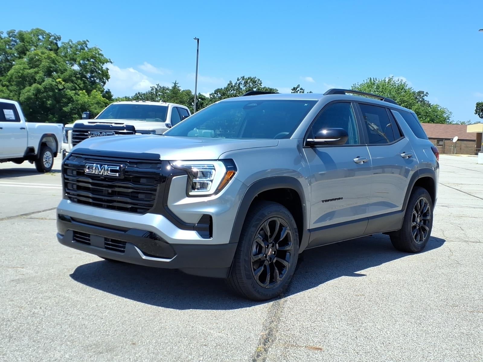 2027 GMC Terrain FWD Elevation in Sterling Metallic — front three-quarter view